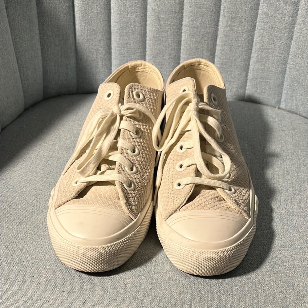 Keds Low Top Cream Patterned Sneakers